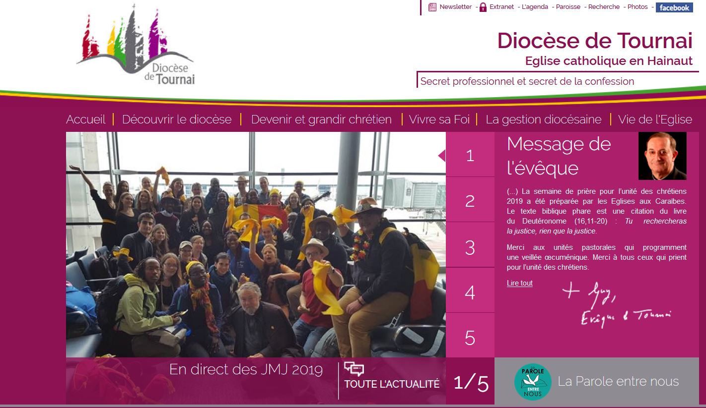 page accueil site