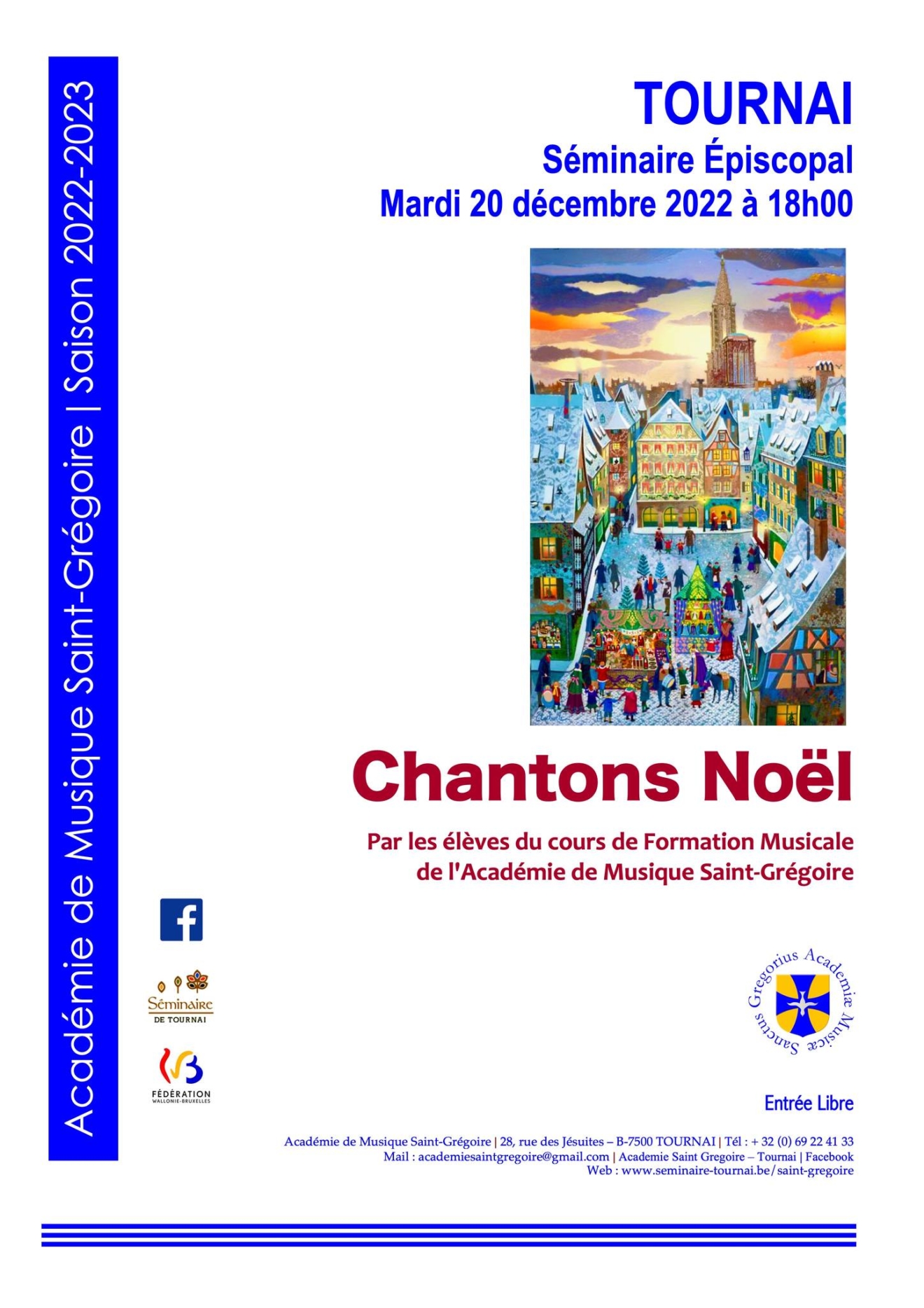 Académie Saint-Grégoire - Noël Séminaire 2022