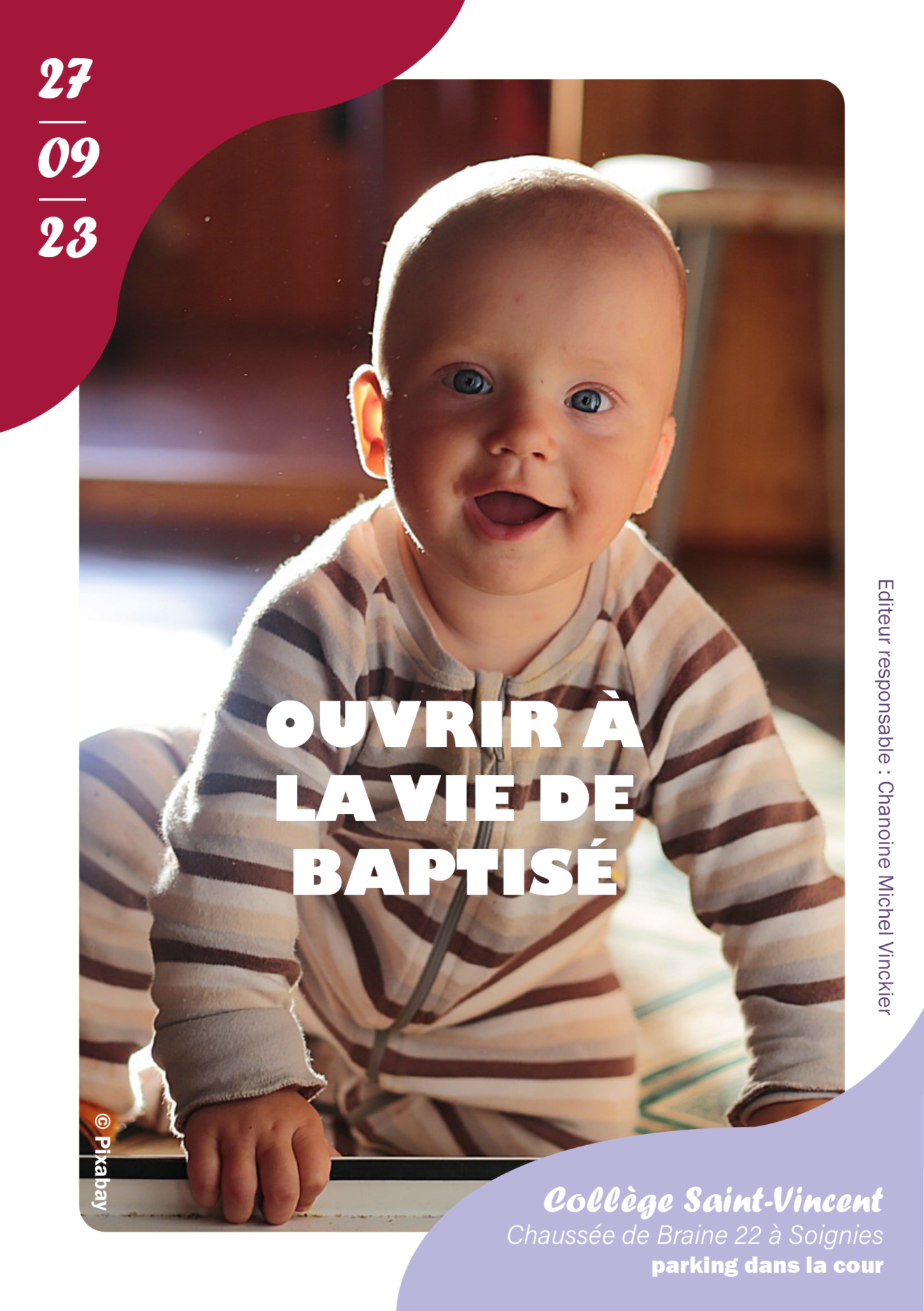 Baptême : journée diocésaine du 27 septembre 2023