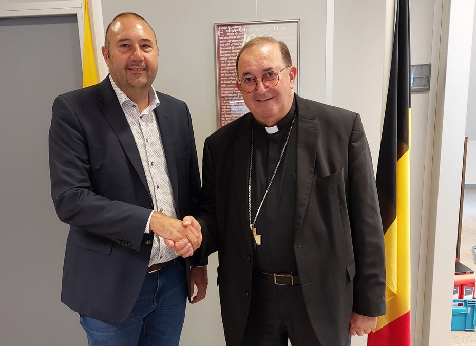 Rencontre entre Mgr Harpigny et le ministre Collignon