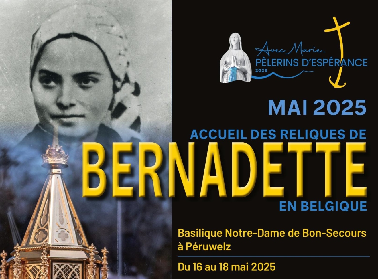 Les reliques de sainte Bernadette bientôt chez nous